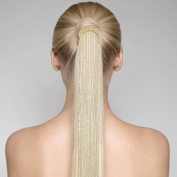 Hair Chain Rhinestone Tassel Clamp Bridal Hair Accessories Women Girls main image 4